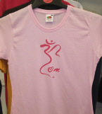 yoga logo printed t shirt